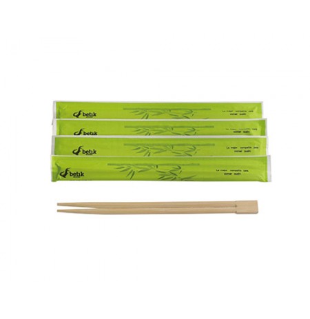Palillos chinos 21cm enf. papel (verde)