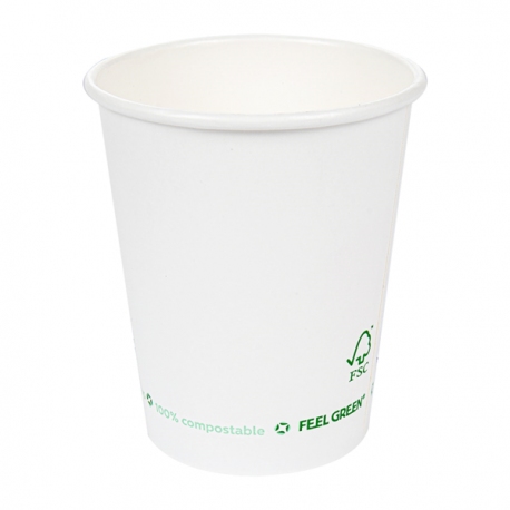 Vaso de cartón 8oz PLAST FREE