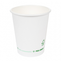 Vaso de cartón 8oz PLASTIC FREE