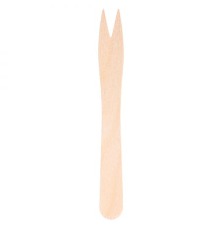 Mini tenedor madera