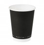 Vaso de papel negro doble pared 210GCDWB