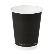 Vaso de papel negro doble pared 210GCDWB