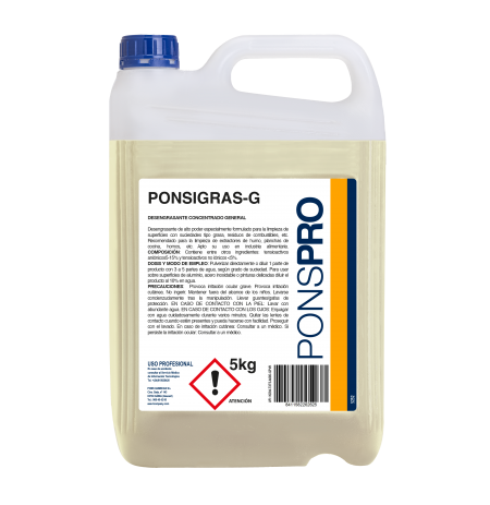 Ponsigras-G Desengrasante 5KG 26262