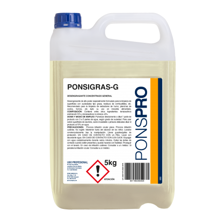 Ponsigras-G Desengrasante 5KG 26262