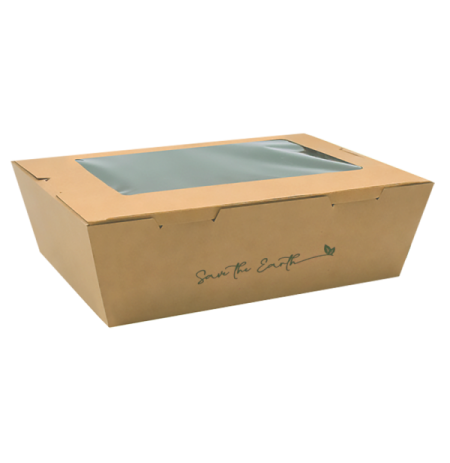 Caja Kraft con ventana GBOXW