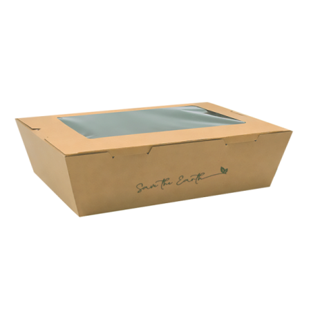 Caja Kraft con ventana GBOXW